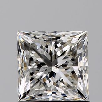 1.00 Carat Princess H SI2 - VG GIA Natural Diamond