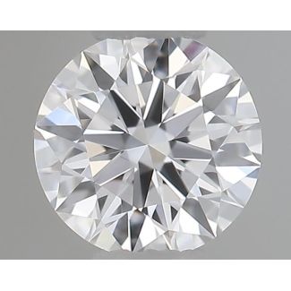 0.20 Carat Round D VVS2 EX GIA Natural Diamond