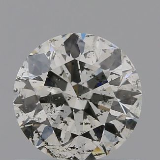 0.61 Carat Round J I2 EX VG GIA Natural Diamond