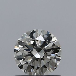 0.56 Carat Round K VVS1 EX GIA Natural Diamond