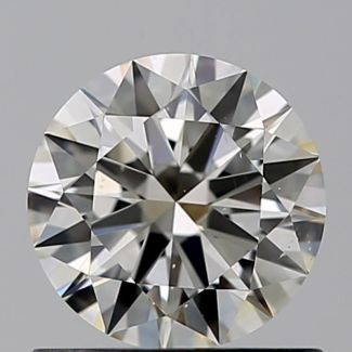 0.60 Carat Round K SI1 EX GIA Natural Diamond