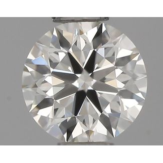 0.36 Carat Round G VVS2 EX IGI Natural Diamond