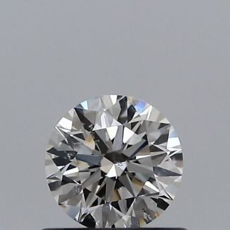 0.50 Carat Round I SI1 EX GIA Natural Diamond