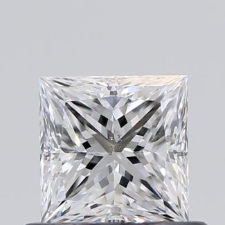 0.52 Carat Princess E SI1 - EX VG GIA Natural Diamond