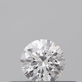 0.18 Carat Round D SI2 EX GIA Natural Diamond