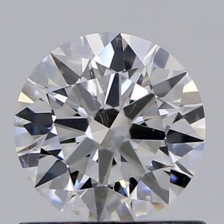 0.62 Carat Round E SI1 EX GIA Natural Diamond