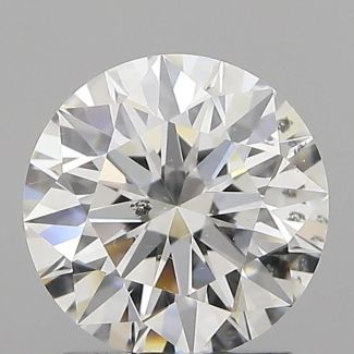 0.54 Carat Round F SI2 EX GIA Natural Diamond