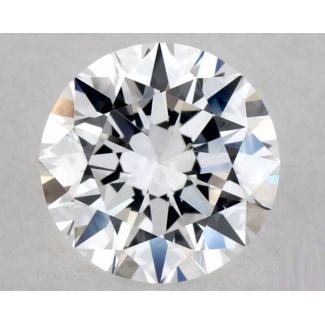 0.38 Carat Round D VVS2 EX GIA Natural Diamond