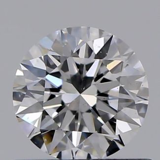 0.53 Carat Round D VS2 EX GIA Natural Diamond