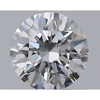 0.55 Carat Round D VVS1 EX GIA Natural Diamond