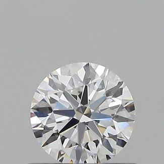 0.51 Carat Round D VVS2 EX GIA Natural Diamond