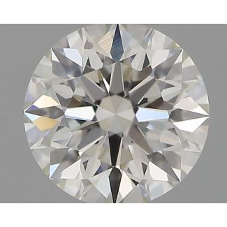 0.31 Carat Round H VVS2 EX GIA Natural Diamond