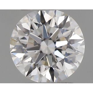 0.24 Carat Round E VVS2 EX GIA Natural Diamond