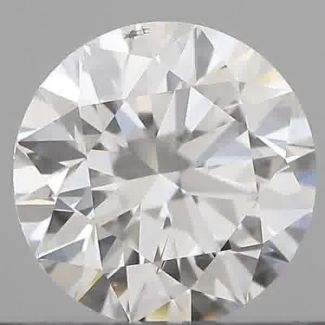 0.40 Carat Round D SI1 EX GIA Natural Diamond