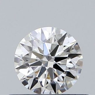 0.4 Carat Round F VVS1 EX VG GIA Natural Diamond