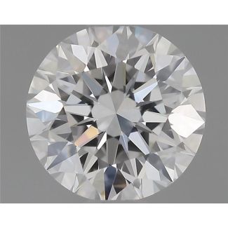 0.55 Carat Round F IF EX GIA Natural Diamond