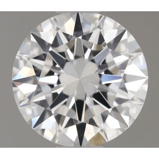 0.61 Carat Round D VVS2 EX GIA Natural Diamond