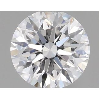 0.41 Carat Round E VVS2 VG EX GIA Natural Diamond