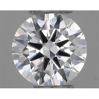 0.19 Carat Round F VVS2 VG EX GIA Natural Diamond