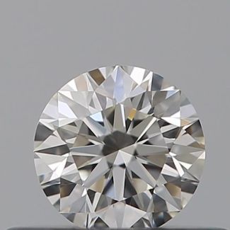 0.28 Carat Round H VVS2 EX GIA Natural Diamond