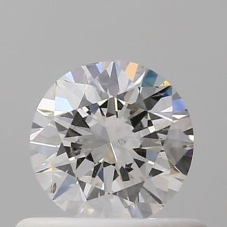 0.50 Carat Round H SI1 VG EX G GIA Natural Diamond