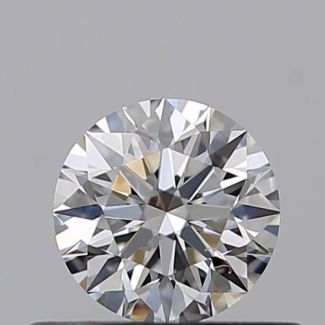 0.37 Carat Round E VVS1 EX GIA Natural Diamond