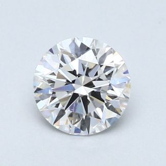 0.71 Carat Round D SI1 VG EX GIA Natural Diamond