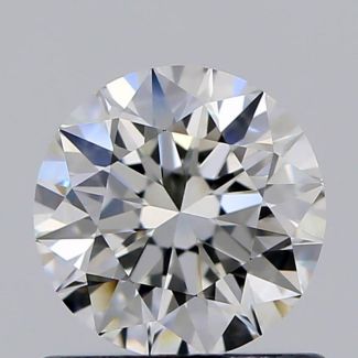 0.70 Carat Round H VVS1 EX GIA Natural Diamond