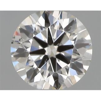 0.35 Carat Round G SI1 EX IGI Natural Diamond