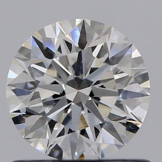 0.72 Carat Round F SI1 EX GIA Natural Diamond