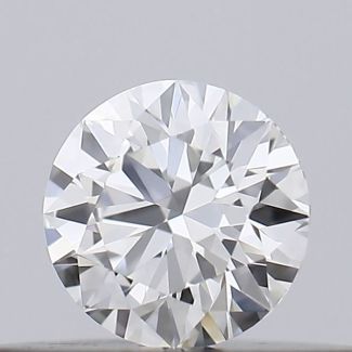 0.18 Carat Round H VVS1 EX GIA Natural Diamond