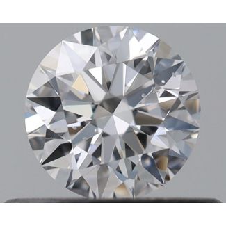 0.36 Carat Round D SI2 EX GIA Natural Diamond