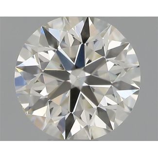 0.40 Carat Round H VS2 EX VG IGI Natural Diamond