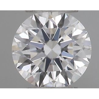 0.22 Carat Round D VVS1 EX GIA Natural Diamond