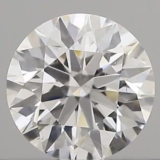 0.44 Carat Round E SI1 EX GIA Natural Diamond