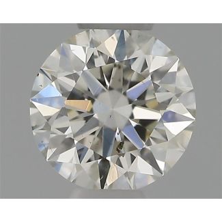 0.31 Carat Round H SI1 EX GIA Natural Diamond