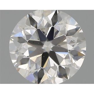 0.55 Carat Round G SI1 EX IGI Natural Diamond