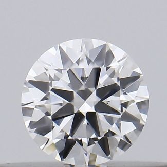 0.18 Carat Round D VVS2 VG EX GIA Natural Diamond