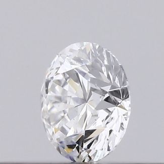 0.18 Carat Round D SI2 EX VG GIA Natural Diamond