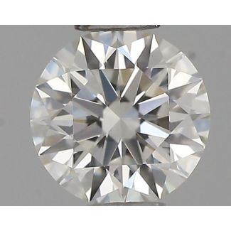 0.31 Carat Round H VVS1 EX IGI Natural Diamond