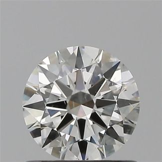 0.63 Carat Round F SI1 EX GIA Natural Diamond