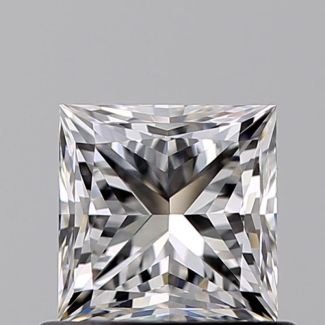 0.71 Carat Princess D VVS2 - EX VG GIA Natural Diamond