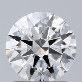 1.5 Carat Round H VVS1 EX GIA Natural Diamond