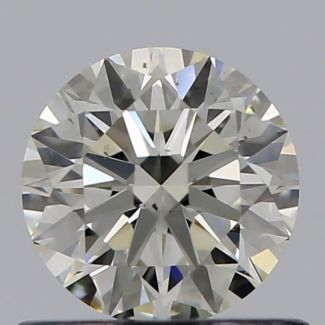 0.57 Carat Round K SI1 VG EX GIA Natural Diamond