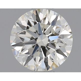 0.67 Carat Round H VS1 EX IGI Natural Diamond