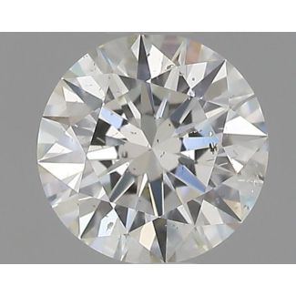 0.5 Carat Round H SI2 EX GIA Natural Diamond