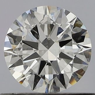 0.55 Carat Round E VVS1 EX GIA Natural Diamond