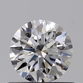 0.51 Carat Round D VVS1 EX GIA Natural Diamond