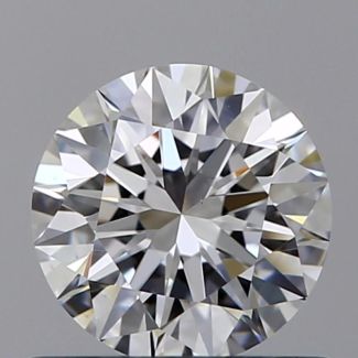 0.6 Carat Round D VS1 EX GIA Natural Diamond