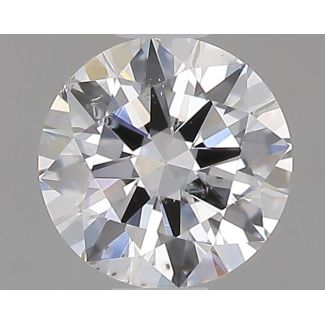 0.37 Carat Round E SI2 EX GIA Natural Diamond